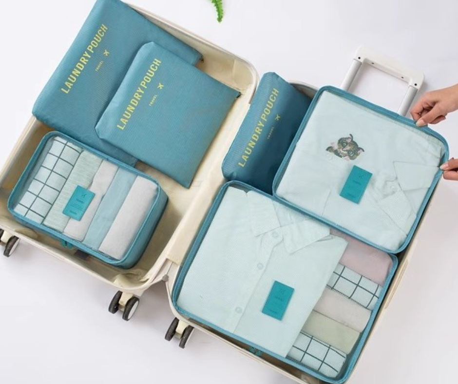 JUEGO DE 6 BOLSAS PARA ORGANIZAR MALETAS