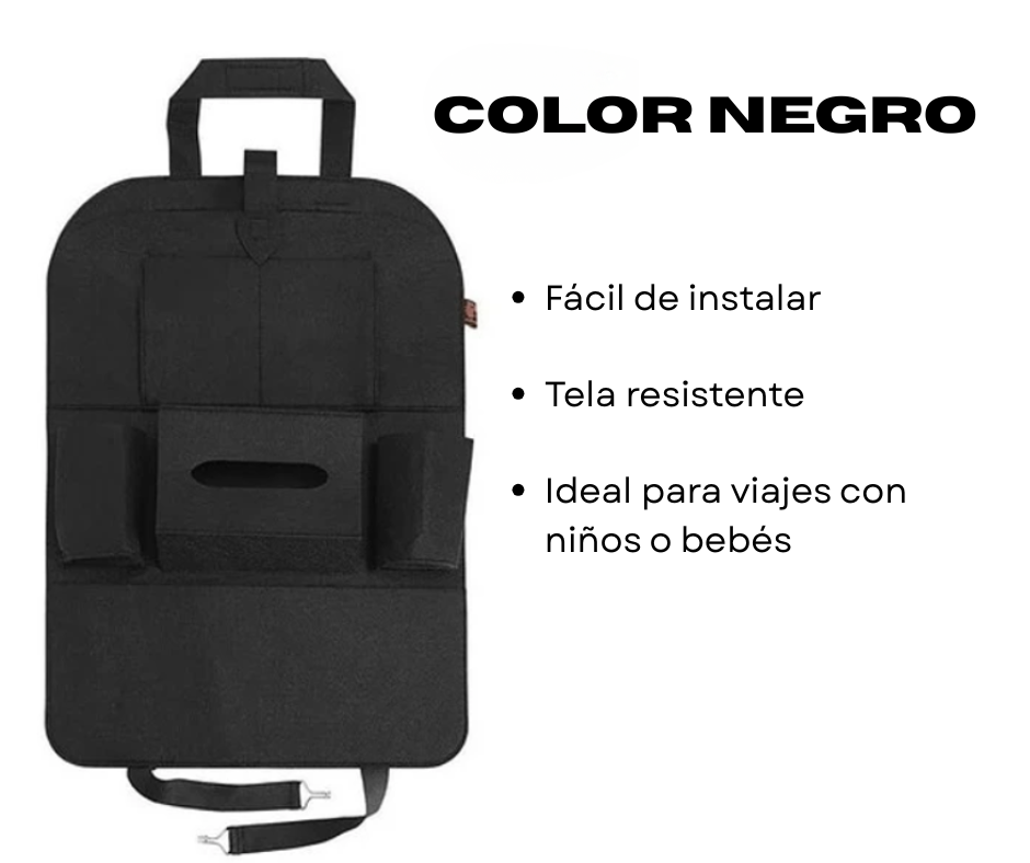 Organizador espaldar asiento de auto