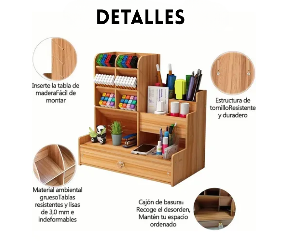 ORGANIZADOR DE ESCRITORIO ARMABLE
