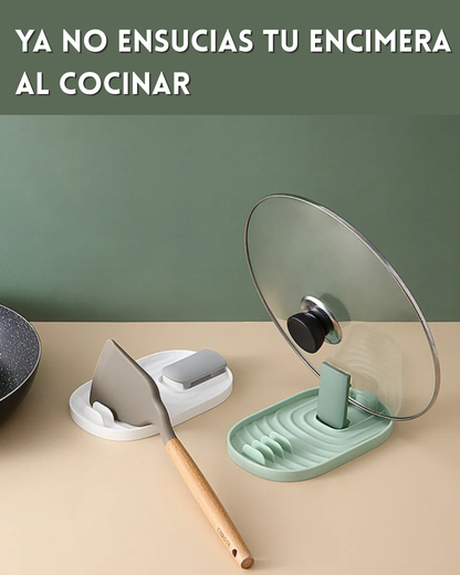 Soporte para Tapa de Olla y Espatulas
