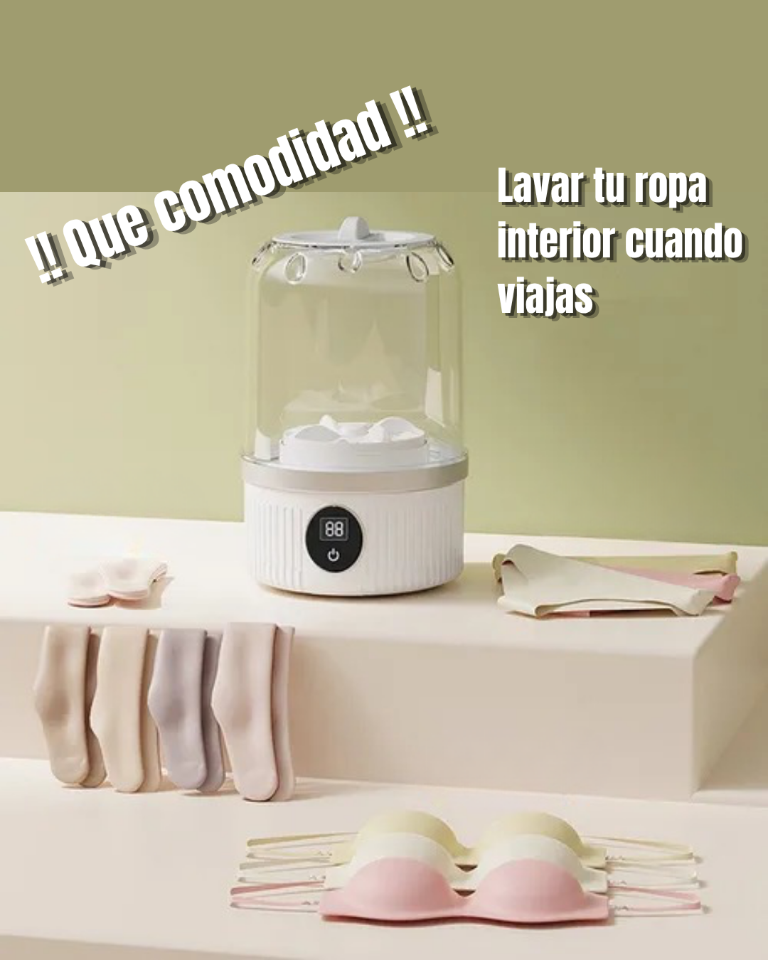 Lavadora portátil totalmente automática