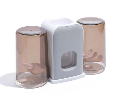 Dispensador De Pasta Dental Con 2 Vasos