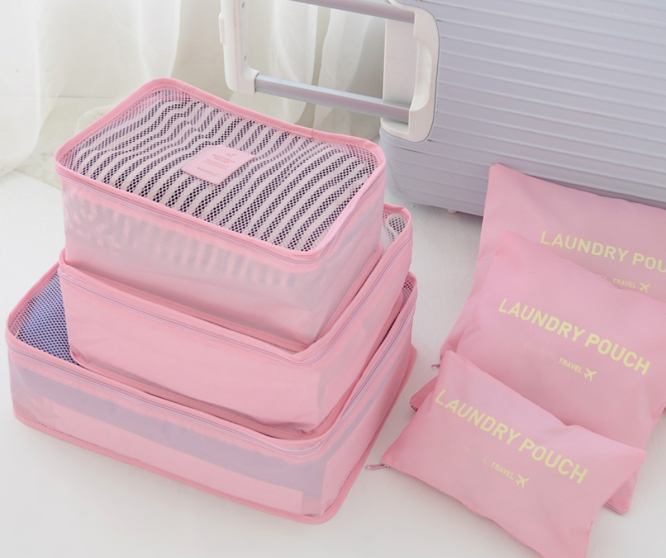 JUEGO DE 6 BOLSAS PARA ORGANIZAR MALETAS