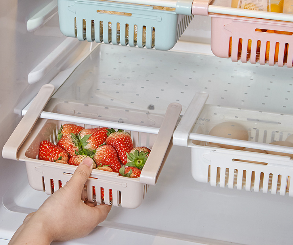 4 Bandejas Extensibles para Refrigerador