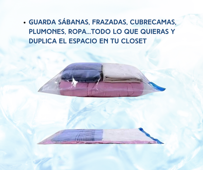 pack 2 bolsas al vacio de 80x100  y  68x98