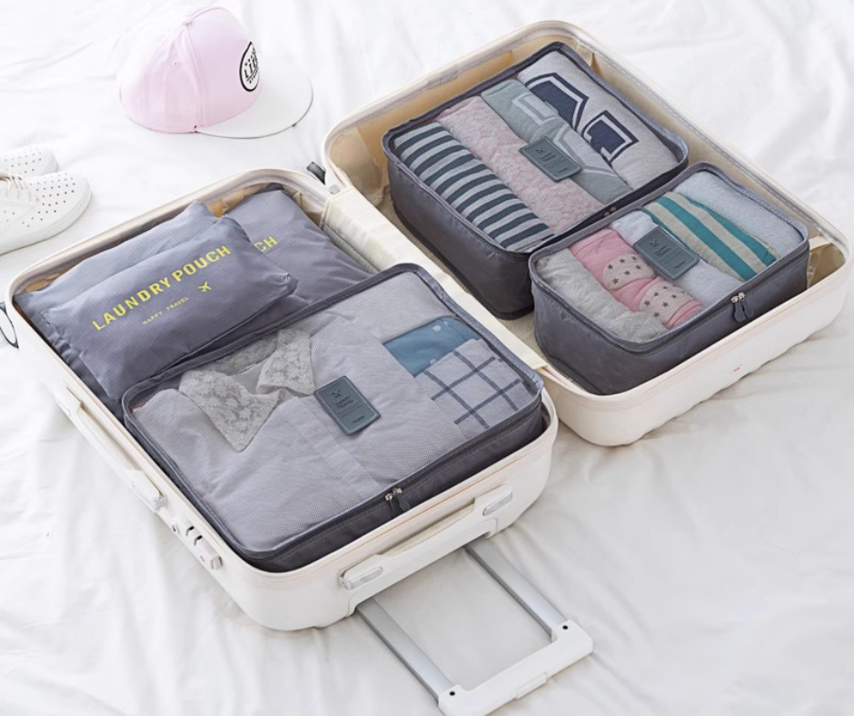 JUEGO DE 6 BOLSAS PARA ORGANIZAR MALETAS