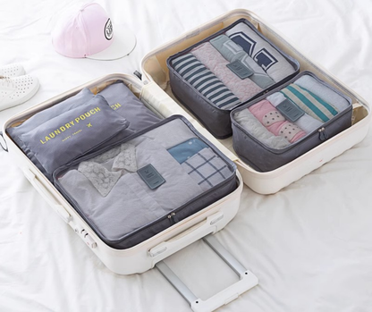 JUEGO DE 6 BOLSAS PARA ORGANIZAR MALETAS