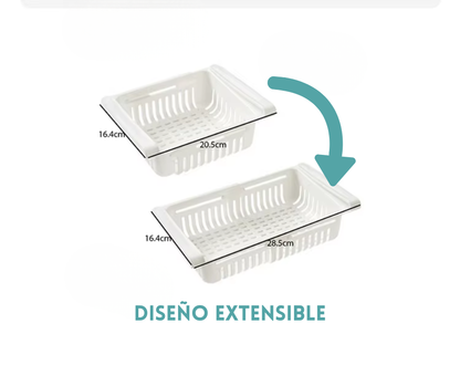 4 Bandejas Extensibles para Refrigerador