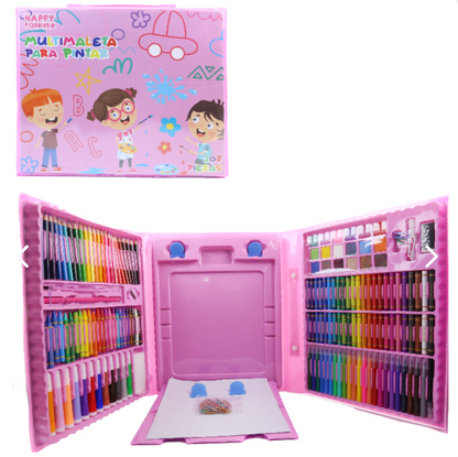 Set Artístico de 208 Piezas para Niños
