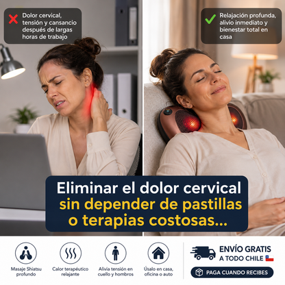Masajeador de Cuello y Espalda con Calor
