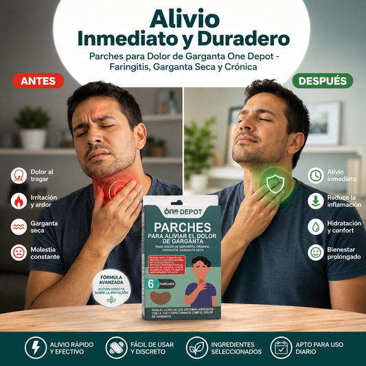 Parches para Aliviar el Dolor de Garganta